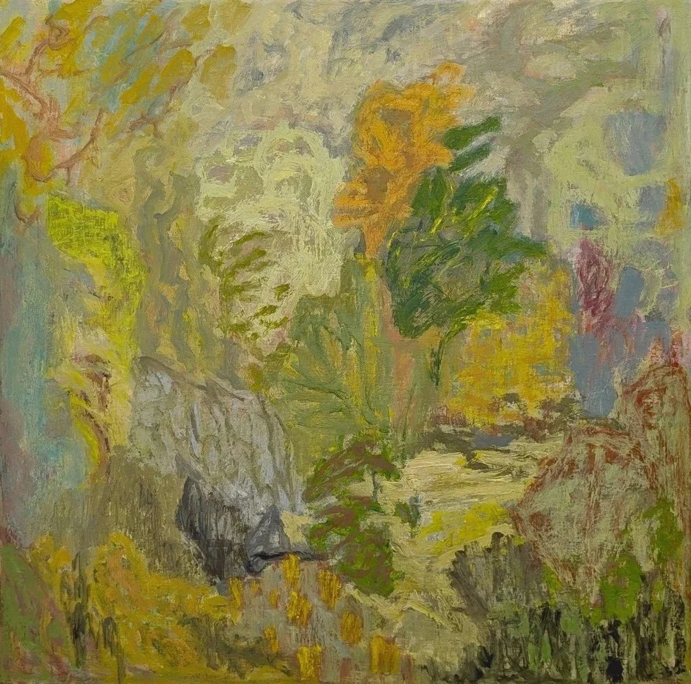 that flow goes this way 32x32 oil on canvas