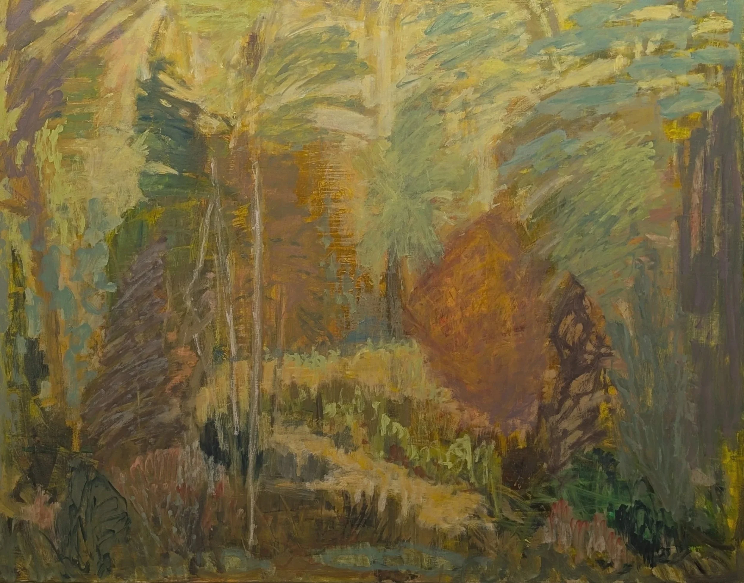 where hermits once sang
44x56  o/c