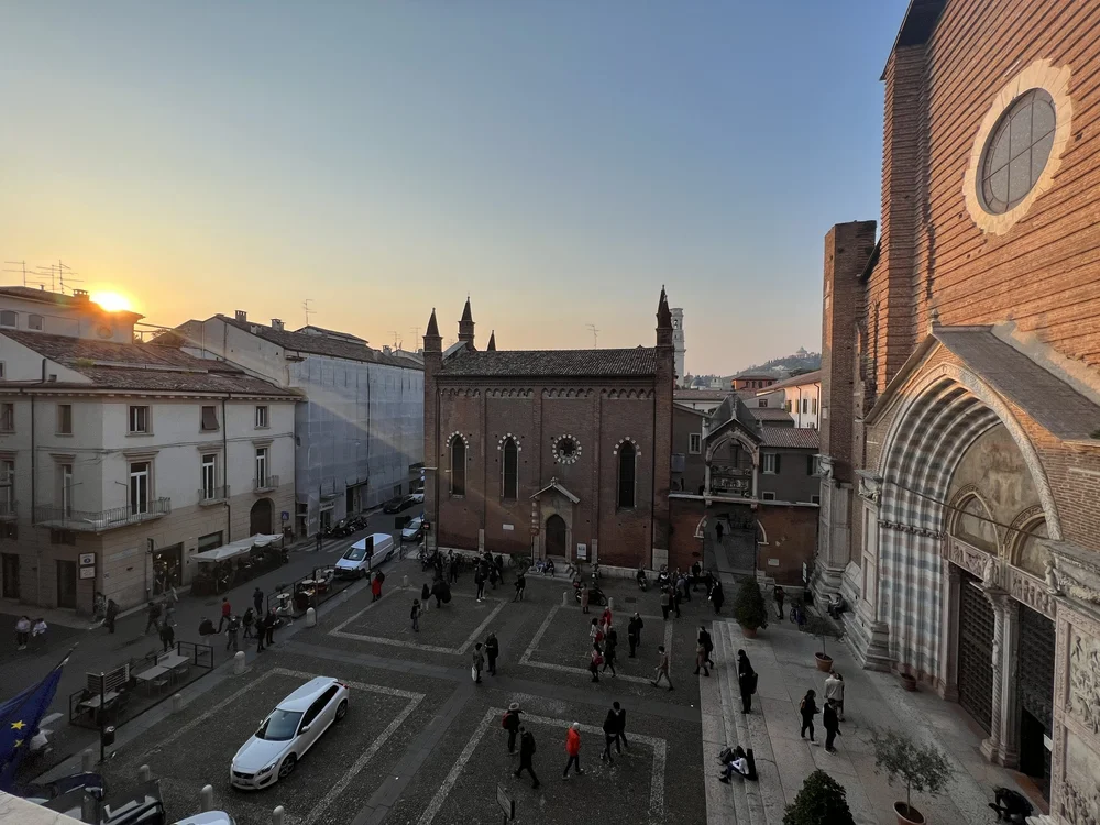 Sunset in Piazza Santa Anastasia