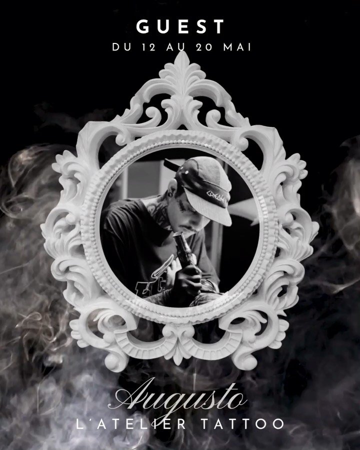 ❖ GUEST ARTIST &mdash; AUGUSTO ❖

Du 12 au 20 mai @beraldoletters_ sera &agrave; l&rsquo; @atelier.tattoo 

Un style puissant entre lettrage, r&eacute;alisme et imagerie sacr&eacute;e.
Des pi&egrave;ces &agrave; fort contraste, o&ugrave; chaque d&eac