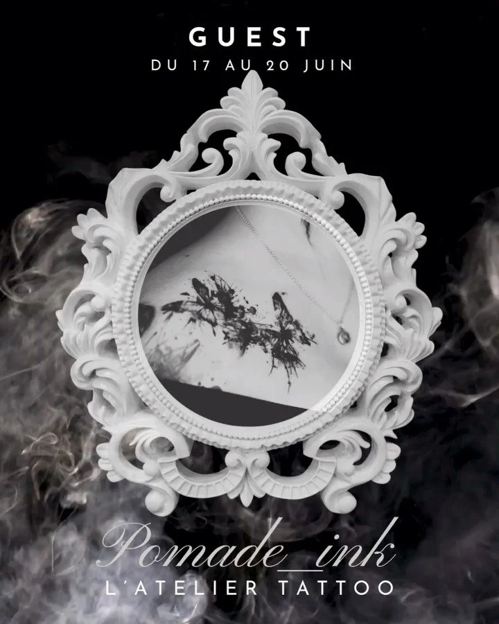 🇫🇷 GUEST &bull; @pomade_ink &bull; DU 17 AU 20 JUIN

L&rsquo;encre comme un mouvement.

Pomade_ink d&eacute;veloppe un univers instinctif o&ugrave; se rencontrent abstraction, textures organiques et &eacute;clats de noir profond. Entre projections 