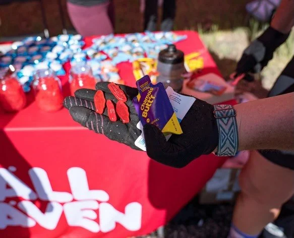 Tell me you&rsquo;re halfway through a gravel race without telling me you&rsquo;re halfway through a gravel race.

A handful of candy and a packet of @chamoisbuttr... the unholy alliance that gets you to the finish line. 🏁 

Who reapplies mid ride? 