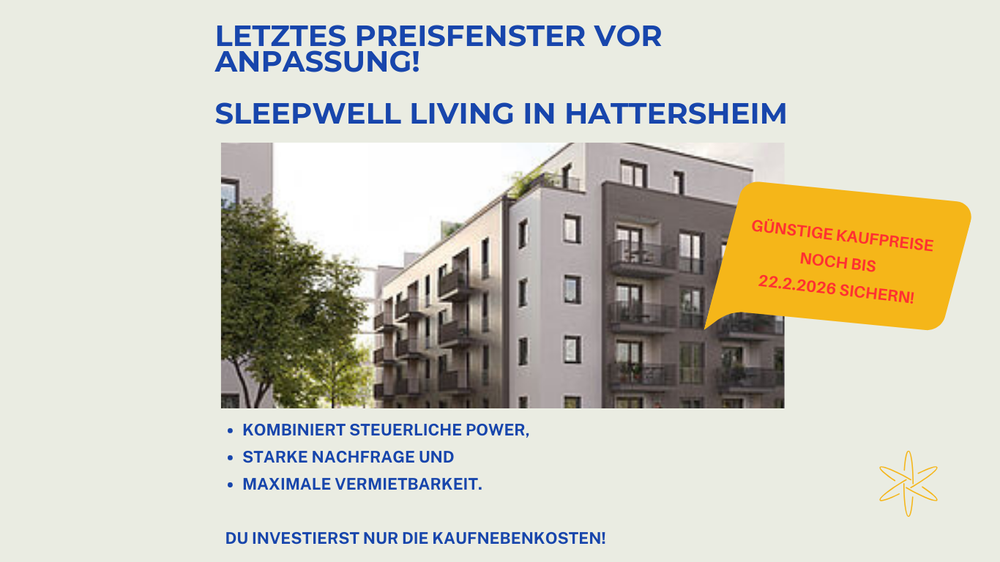Noch zum aktuellen Preis einsteigen – bevor die Anpassung kommt