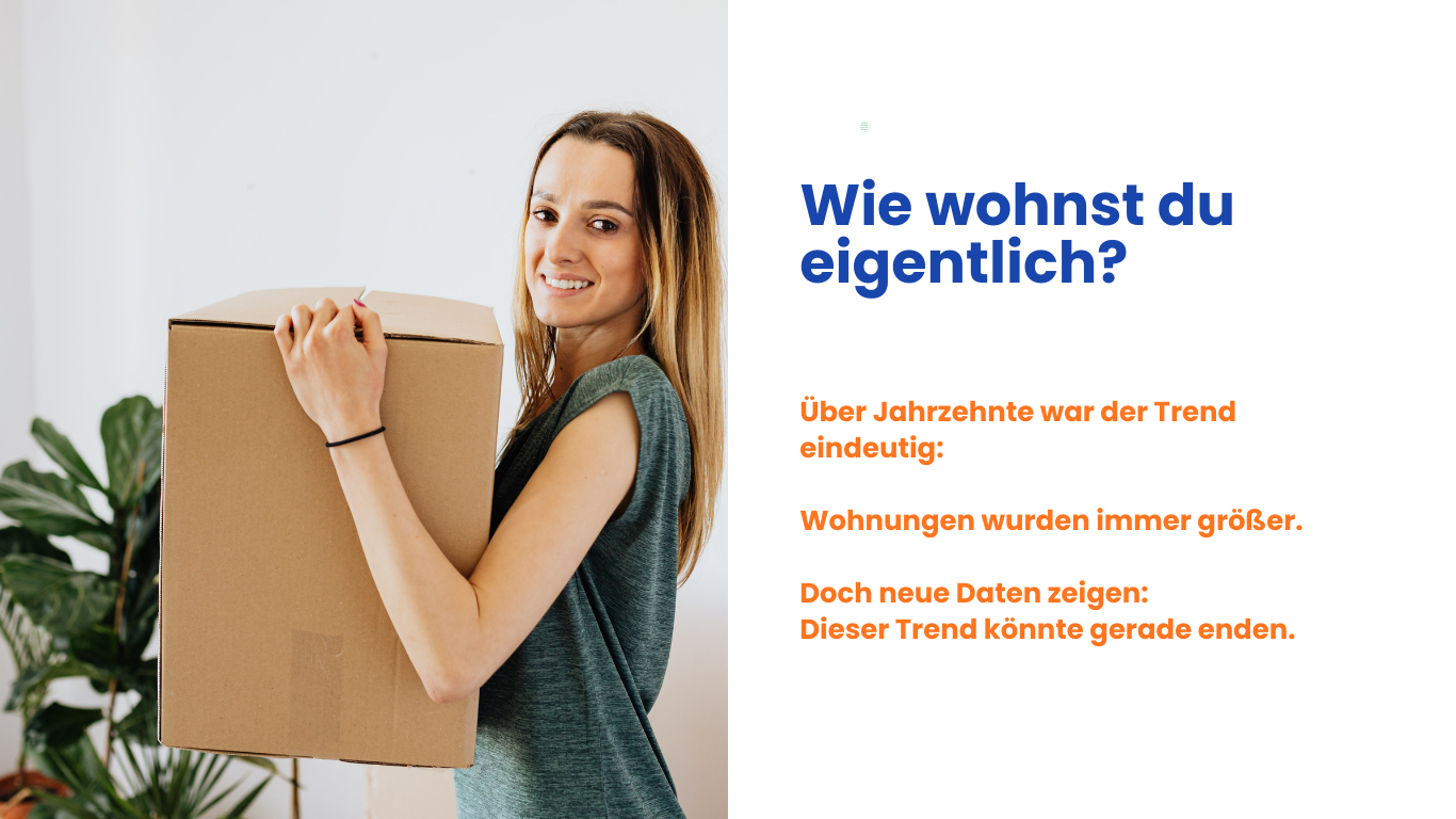 Stellen Sie sich kurz Ihre Wohnung vor. Wie viele Quadratmeter hat sie?