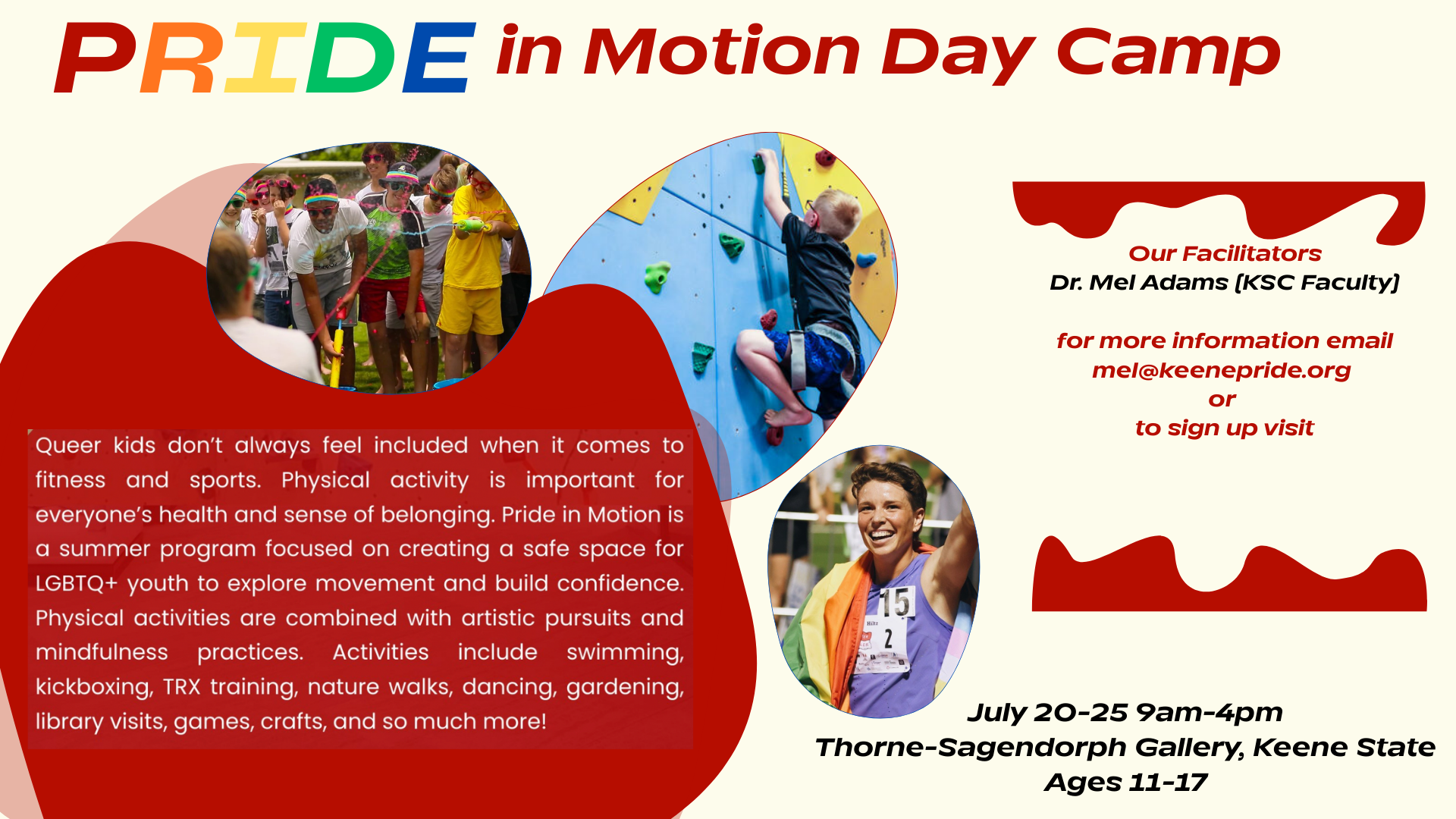 2026 Pride In Motion Camp Fee