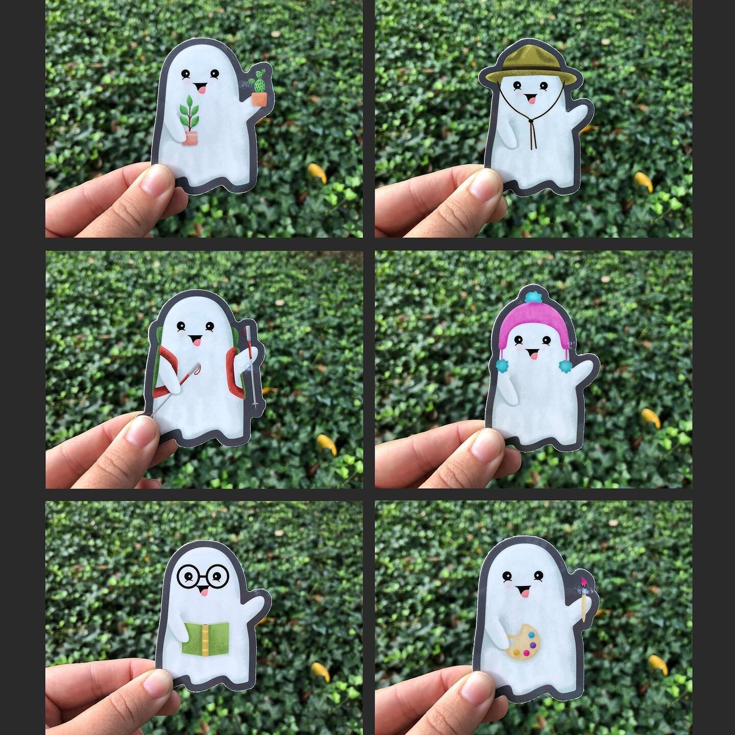 It&rsquo;s spooky season! Which means time for some Halloween themed #etsy merch. These cute lil ghostie stickers are available in my shop, along with some fun pop culture inspired seasonal prints. Link in bio, or search TheFictionPhantom on Etsy!

#