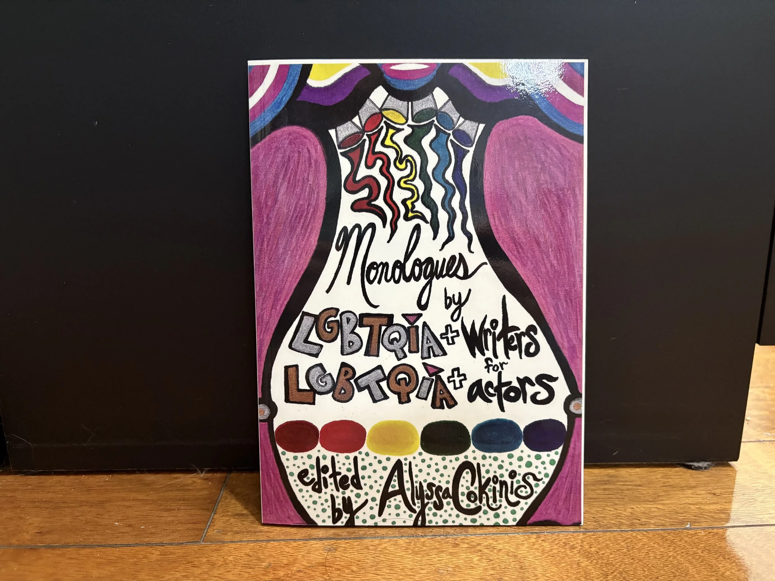 Cover of "Monologues by LGBTQIA+ Writers for LGBTQIA+ Actors"