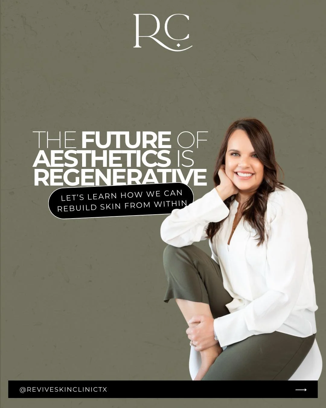The future of aesthetics isn&rsquo;t about chasing trends or covering age.
It&rsquo;s about rebuilding what was already beautifully yours.

At Revive, we believe in regenerative aesthetics
That means results that evolve with you, not against you

✔️ 