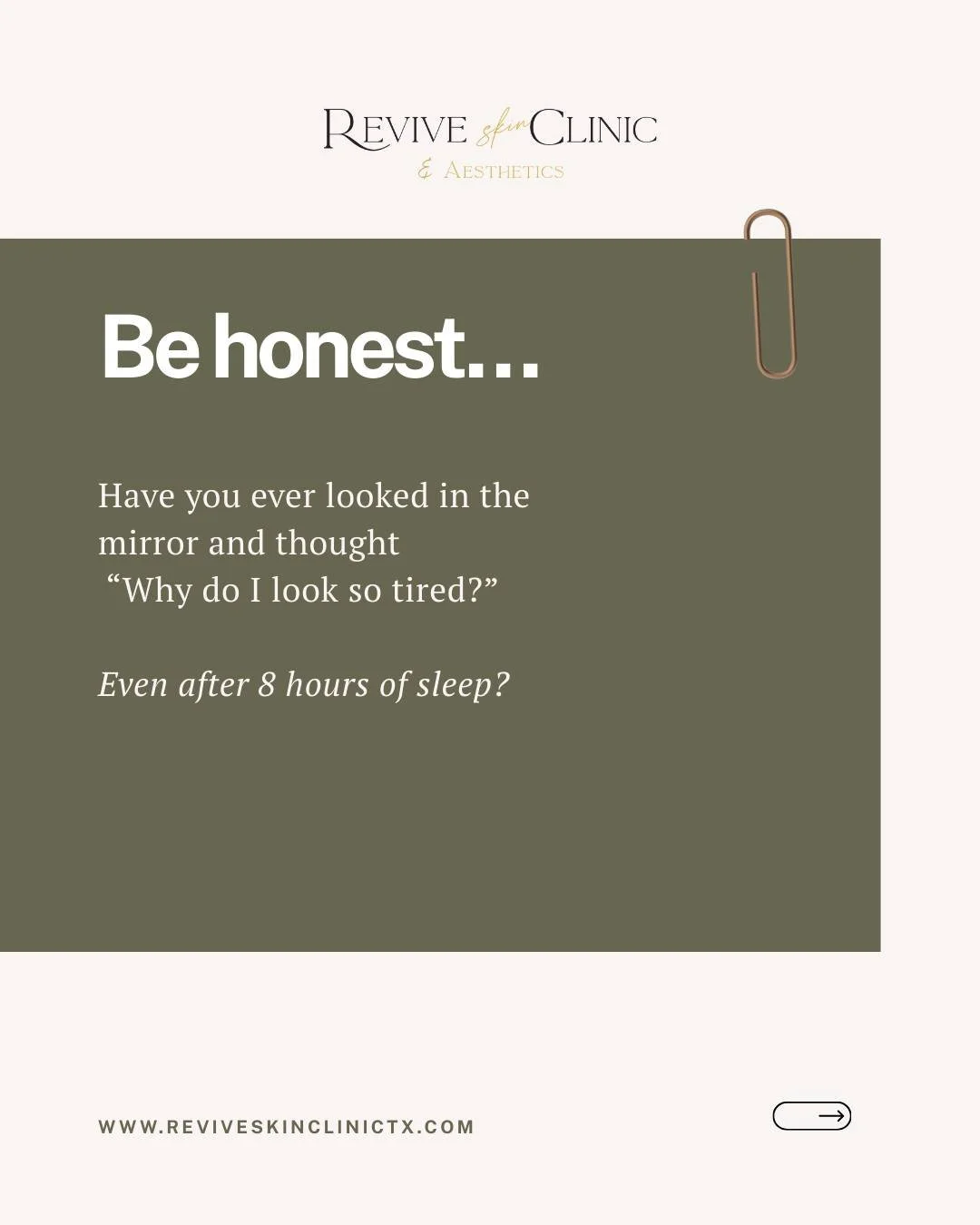 If you look tired even after a full night of sleep, it may not be dark circles. Volume loss under the eyes can create shadows that makeup cannot fix.

Under eye rejuvenation is designed to restore structure and help you look refreshed and well rested