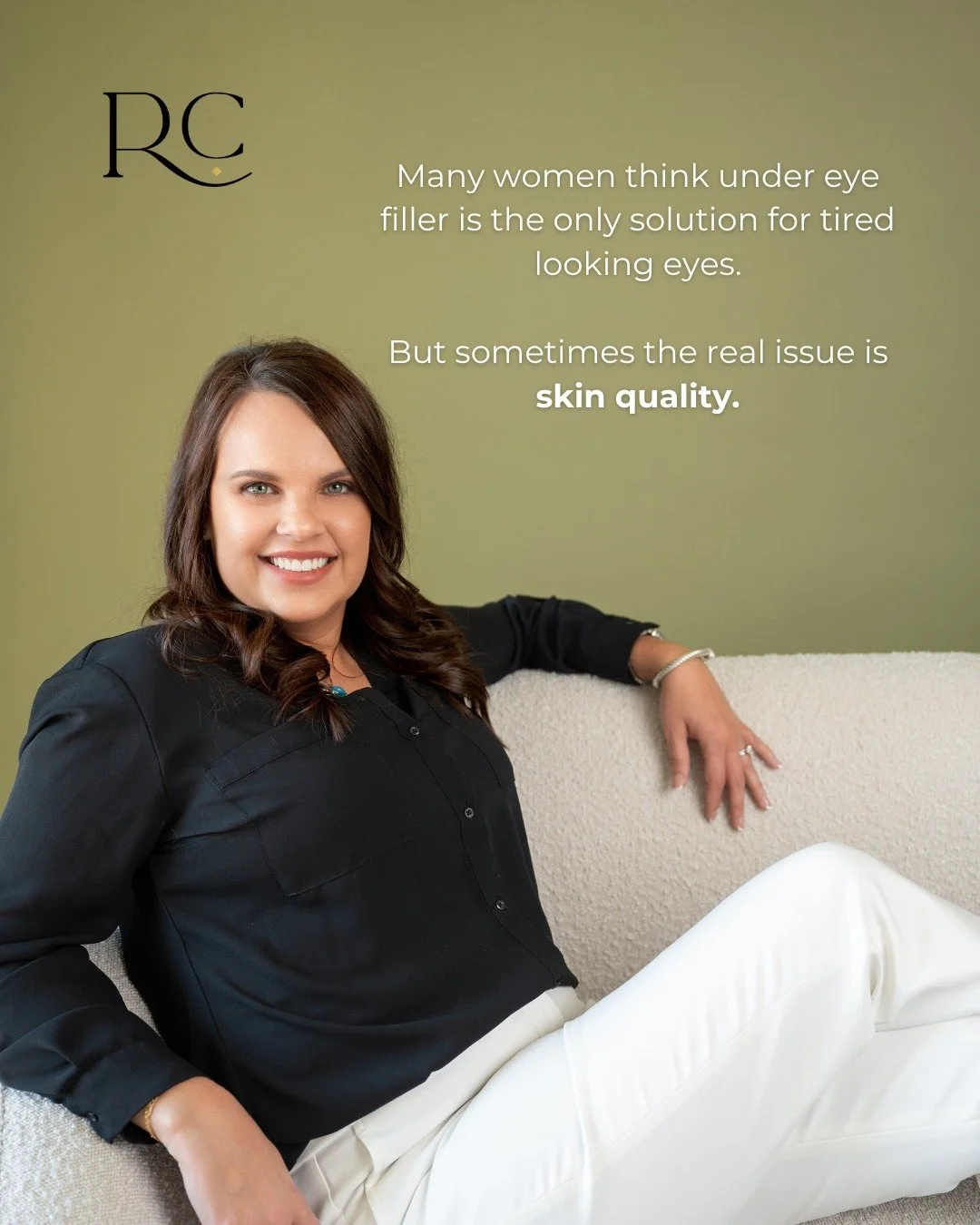 Many women assume that filler is the only option when the under eye area starts to change.

In reality, one of the biggest concerns under the eyes is the gradual decline in collagen and skin thickness. As the skin becomes more delicate, shadows and h