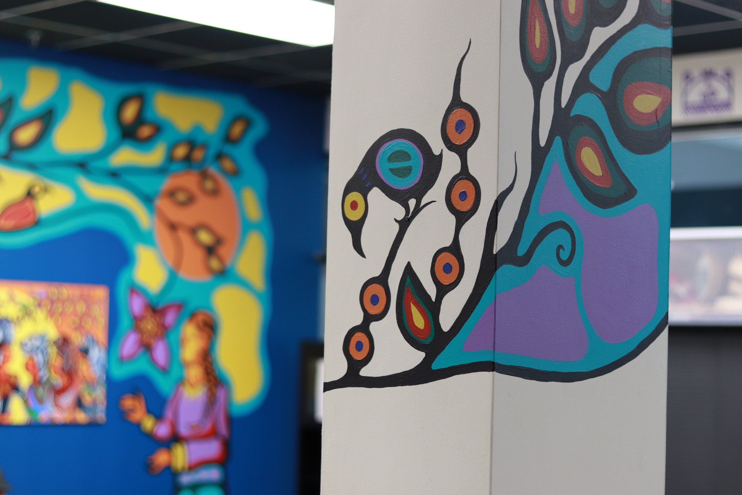 Oahas Mural

Artists: Raven Debassige (Lead), Barry Beaver and members of Oahas

2025
