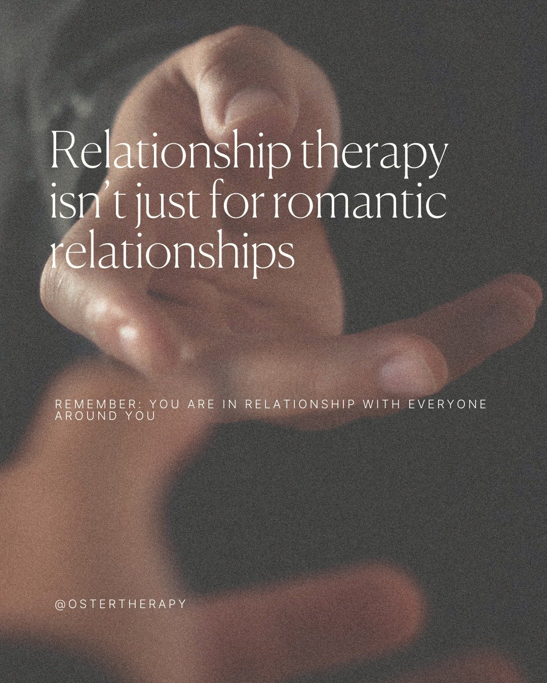 Relationship therapy isn&rsquo;t just for couples or romantic partners. It can support friendships, business partners, family dynamics, and even your relationship with yourself. Every connection you care about deserves space to grow and heal.