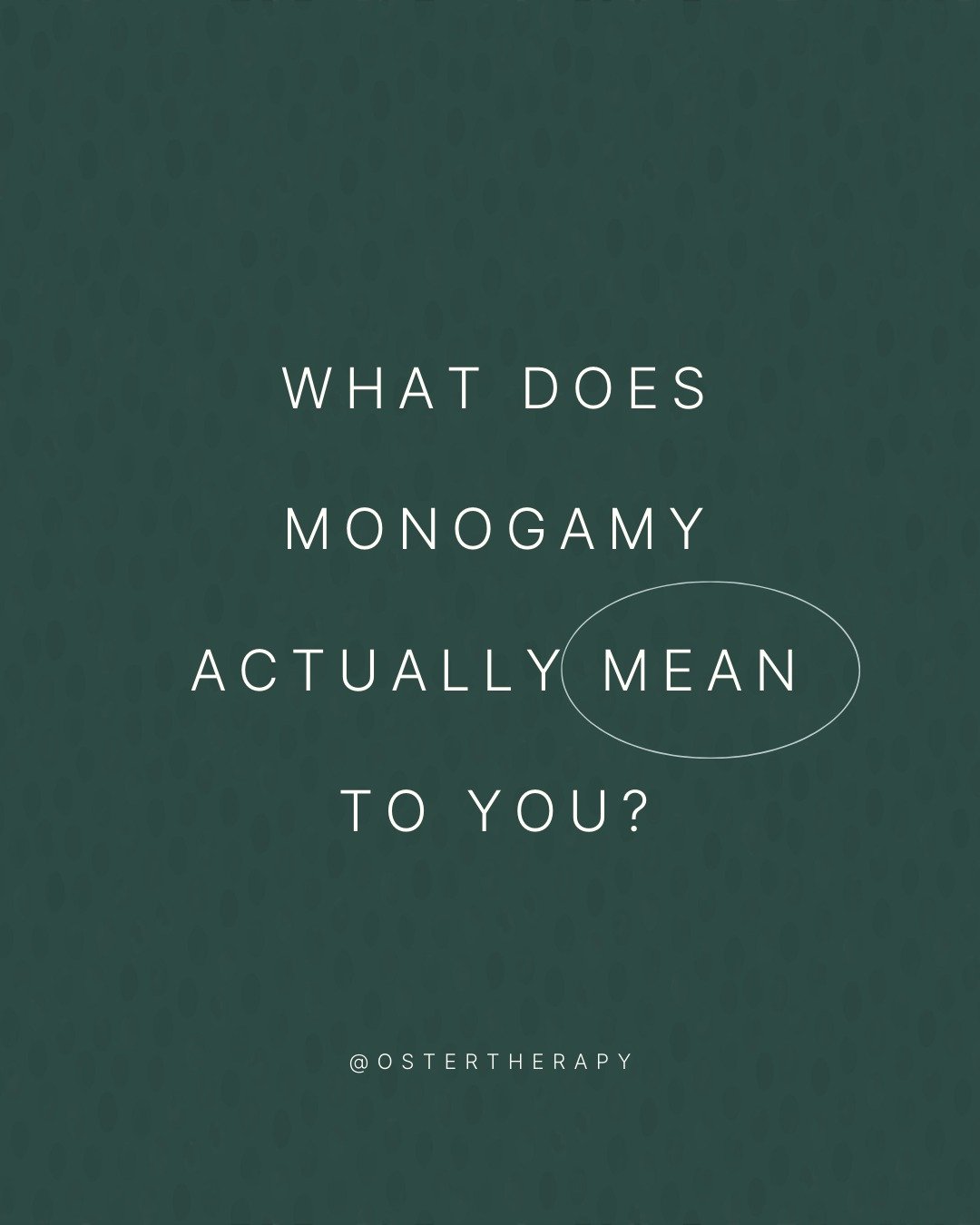 What does monogamy actually mean to you?

Is it about exclusivity, emotional connection, trust, or something else?

Everyone&rsquo;s experience and definition can look different

Taking time to reflect and communicate helps create relationships that 