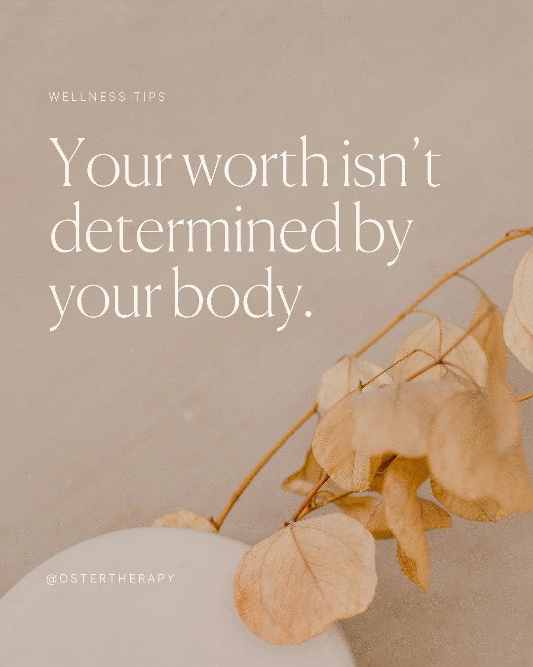 Your body is not a measure of your value. You are worthy exactly as you are, in every shape, size, and season. Your worth has never been up for debate.
