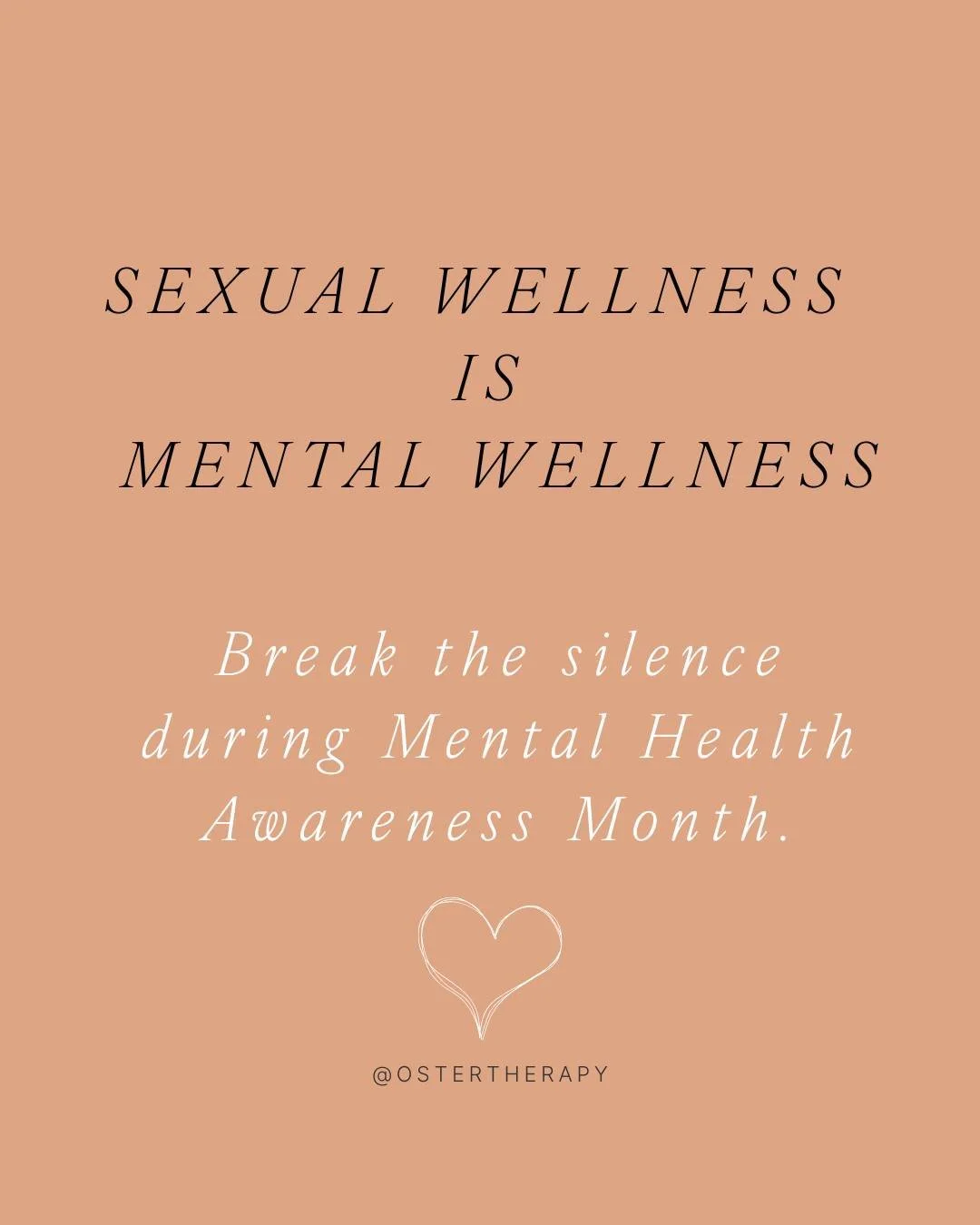 We have to stop acting like sexual wellness is something that comes after or apart from mental wellness. Understanding our experience is the beginning of being able to express what is and isn't working.