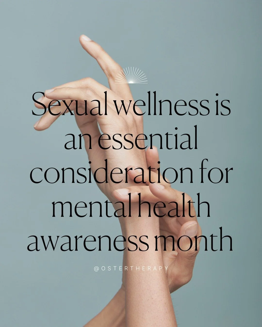 Sexual wellness is an essential part of mental health awareness month. Our emotional and sexual health are deeply connected and influence one another.
Honoring and caring for your sexual well-being supports overall balance and healing 💖