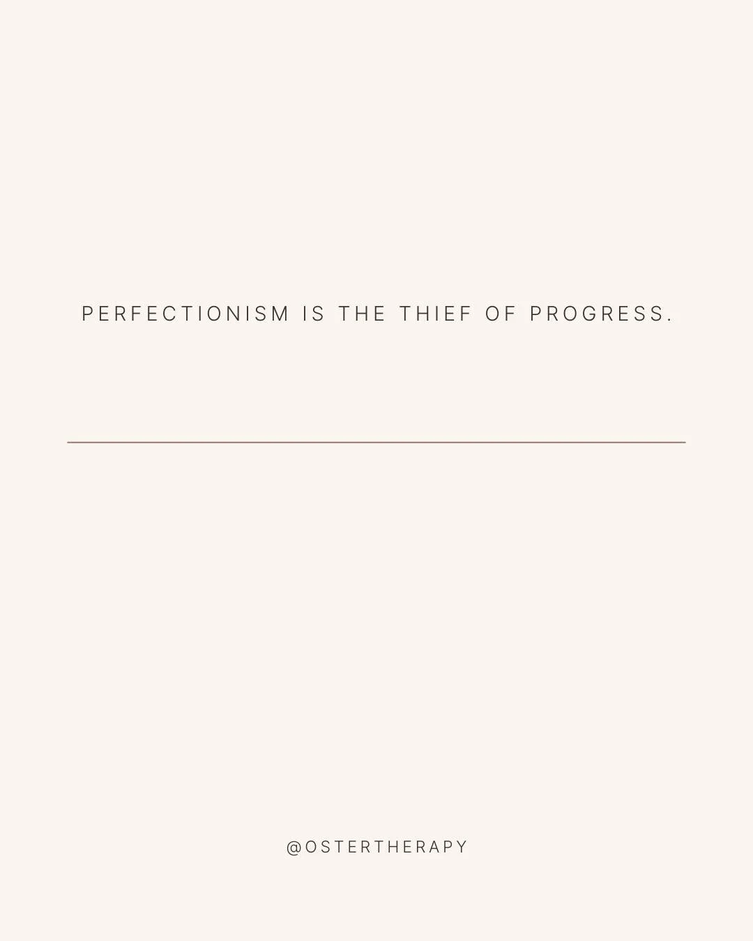 Trying to be perfect often stops us from moving forward. When we wait for everything to be flawless, we miss out on growth and learning along the way.