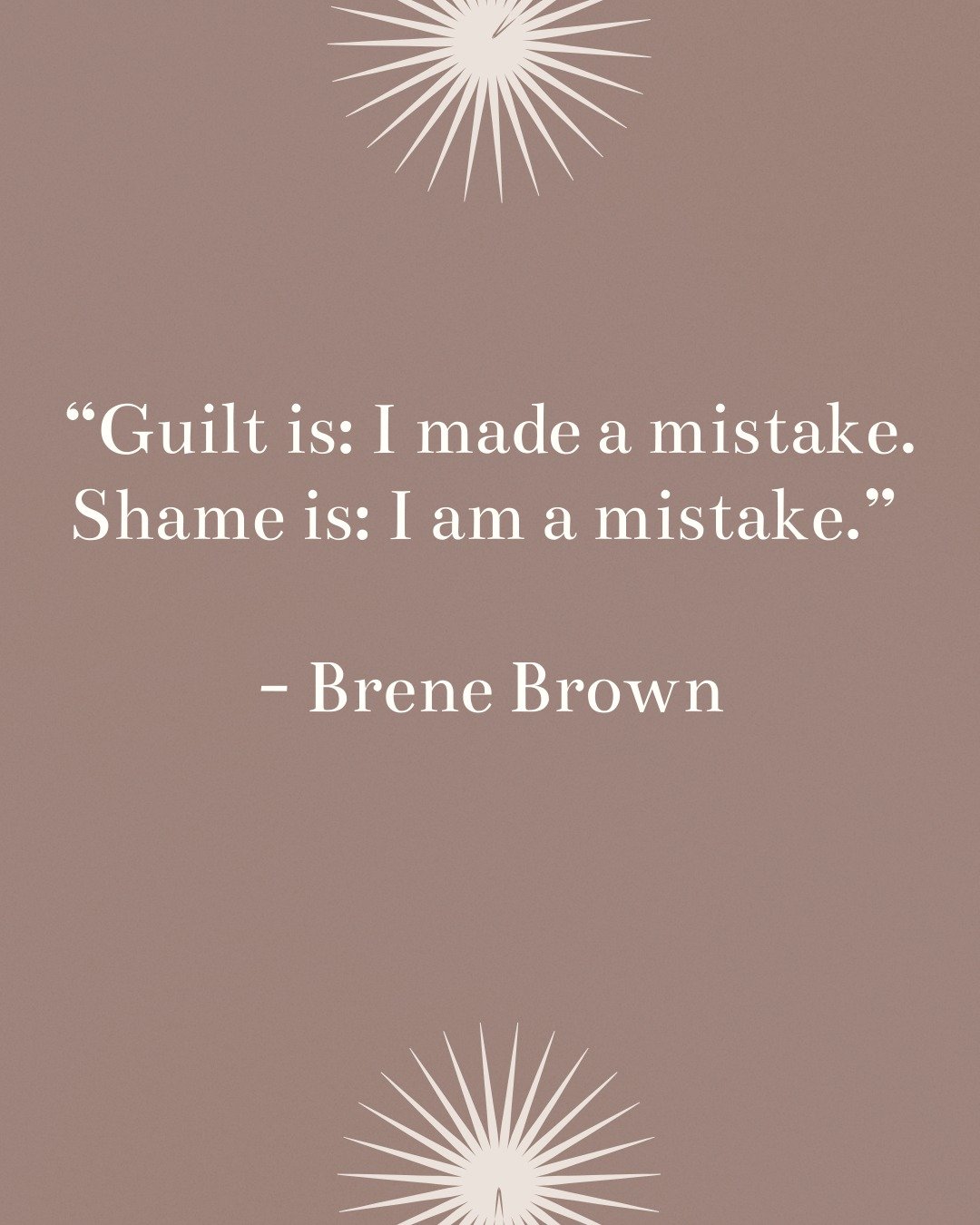 Making a mistake is part of being human. Guilt recognizes the action, while shame makes it feel like your entire worth is at stake.

Remember, mistakes don&rsquo;t define who you are.