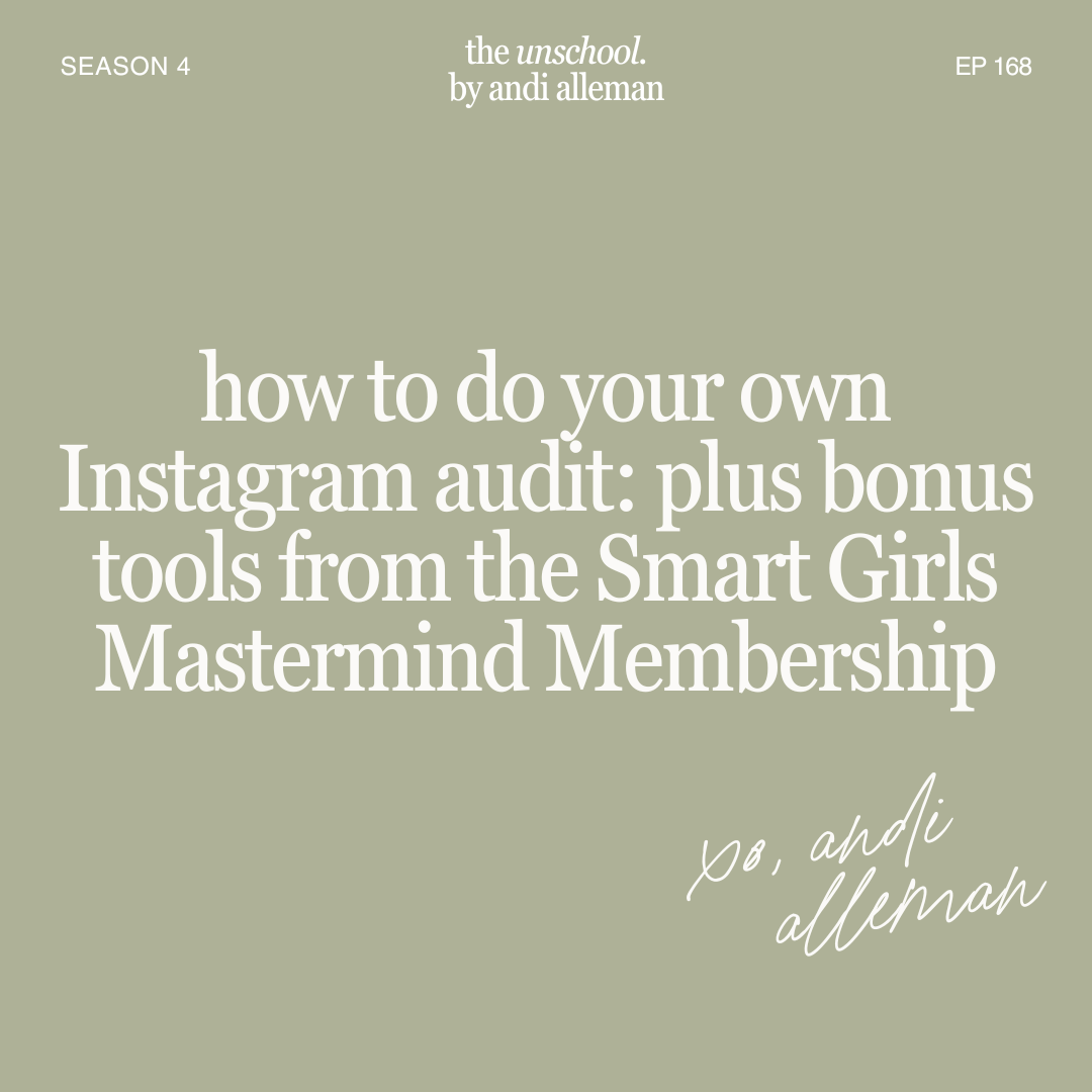 How to do your own Instagram Audit: plus bonus tools from the Smart Girls Mastermind Membership