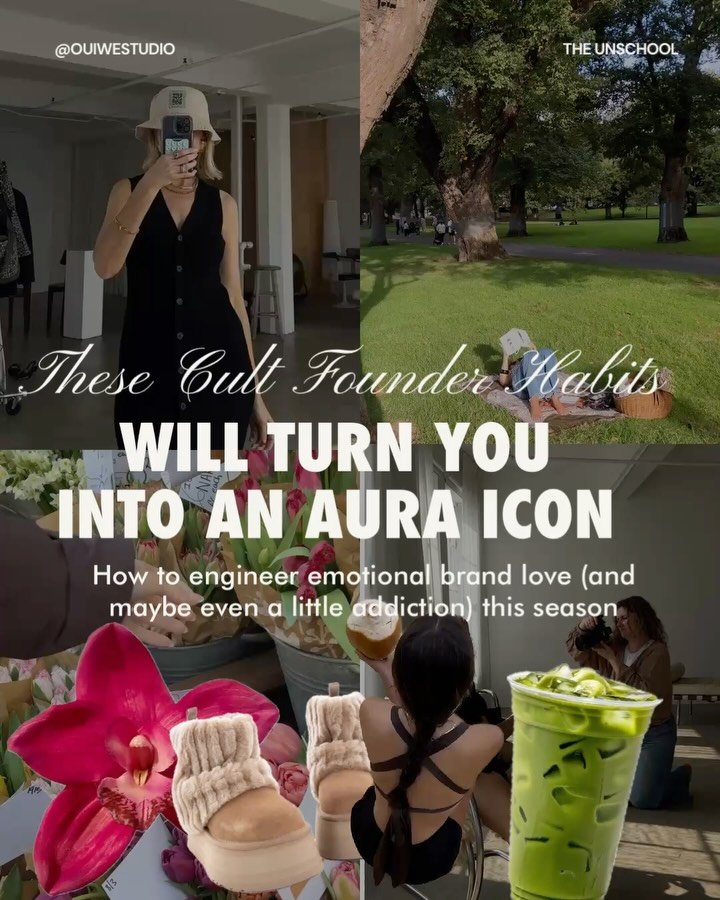 An aura so shiny people can feel it through the phone. ✨🪽
Because for real: attention is easy but sweet, sweet brand love, that&rsquo;s a whole different level. 

More on these habits and how to cultivate them coming on The Unschool pod + newsletter