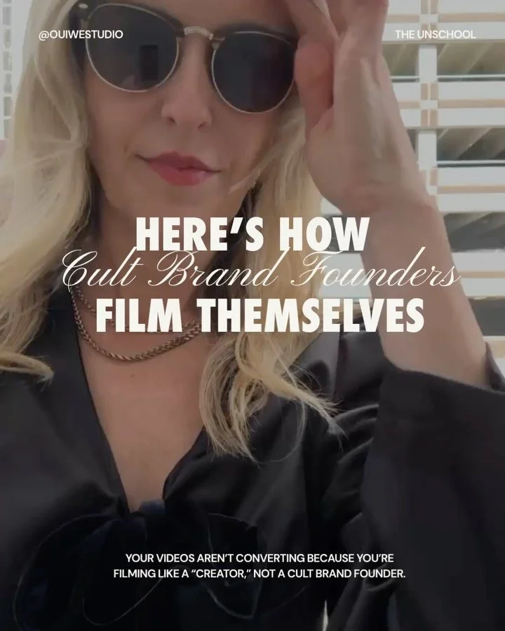 Your videos might not be converting because you&rsquo;re filming like a &ldquo;creator,&rdquo; not a cult brand founder.

On the latest Unschool news &amp; pod we&rsquo;re talking about how to record content that builds obsession, loyalty, and actual