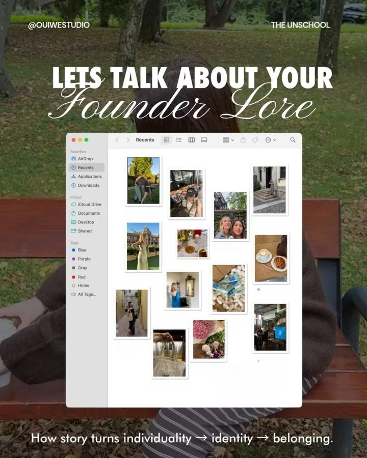 What&rsquo;s your lore?
If you can&rsquo;t tell your story from challenge to transformation and tell it in like 13 seconds or less, follow this framework.

More on this coming on this week&rsquo;s Unschool pod and news. Comment &ldquo;UNSCHOOL&rdquo;