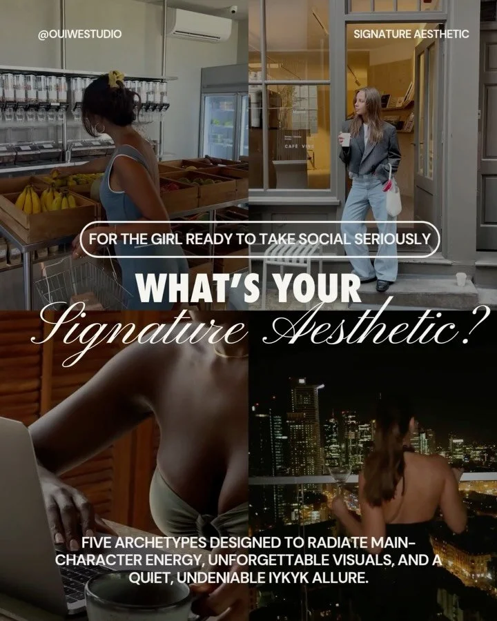 ATTN: For the girl who&rsquo;s ready to take social seriously.

We made you a quiz to help you discover your signature aesthetic and own your online vibe.

Are you the Soft Muse with dreamy visuals&hellip; the Empowered CEO with clean, confident ener