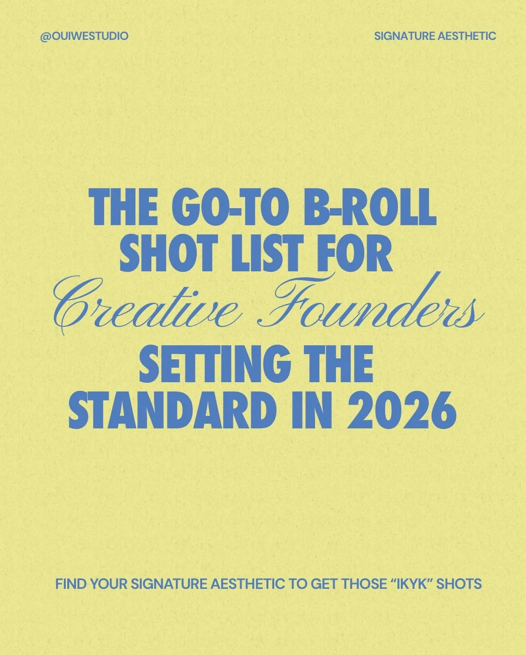 When your visuals are created with your signature aesthetic in mind your content stops competing with itself and starts compounding.

Need help getting clear on your aesthetic? Comment QUIZ and we&rsquo;ll send you ours that&rsquo;ll take 3 minutes t