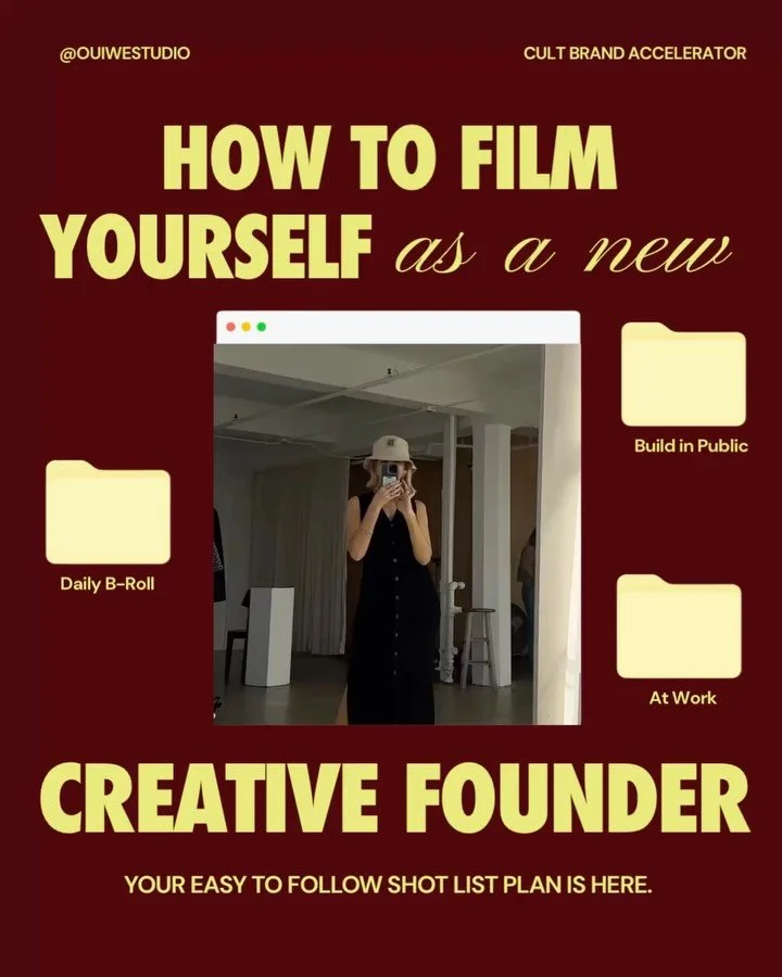 Comment &ldquo;PUBLIC&rdquo; to get our b-roll shot list of 40+ ideas (plus take our signature aesthetic mini quiz to help you find your brand vibe)!

p.s. there&rsquo;s 24 hours remaining to join our latest Cult Brand Blueprint Accelerator cohort, d