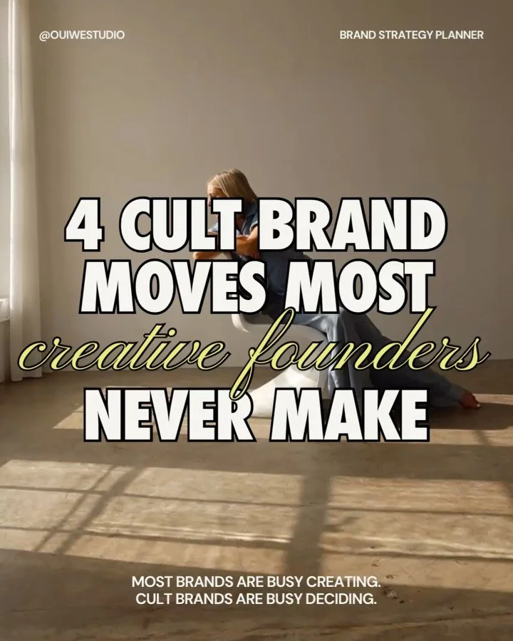 The Cult Brand Equation:

40% saying one clear thing on repeat
30% building a world people recognize themselves inside
20% disappointing the people who were never meant for it
10% trusting that depth scales better than volume

Now, here are the 4 Cul