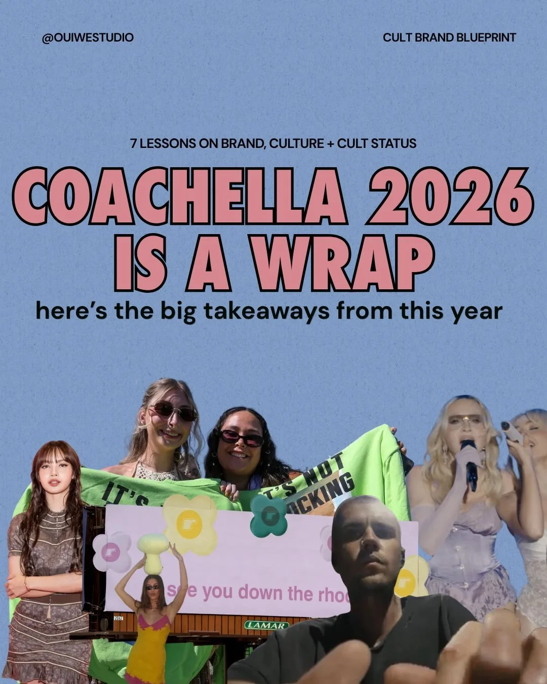 Follow + comment &ldquo;UNSCHOOL&rdquo; for our free weekly newsletter.

Coachella is a brand mirror. $10M headlining fees. $10M in earned media from a photo booth. It shows exactly where culture is going and what audiences actually reward.

Midway t