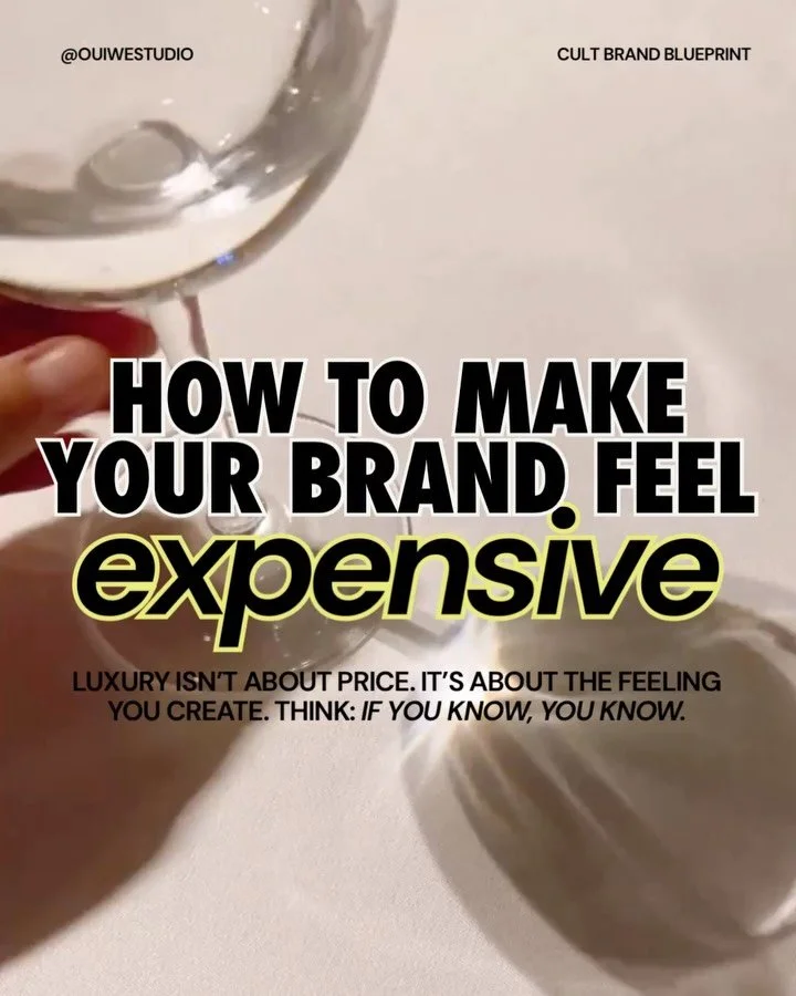 6 steps to make your brand feel like a million bucks. 💵

A note on creating expensive brand language:
The difference between forgettable content and sticky brands is language. Expensive doesn&rsquo;t mean stuffy, btw.
 
We created a short guide to h