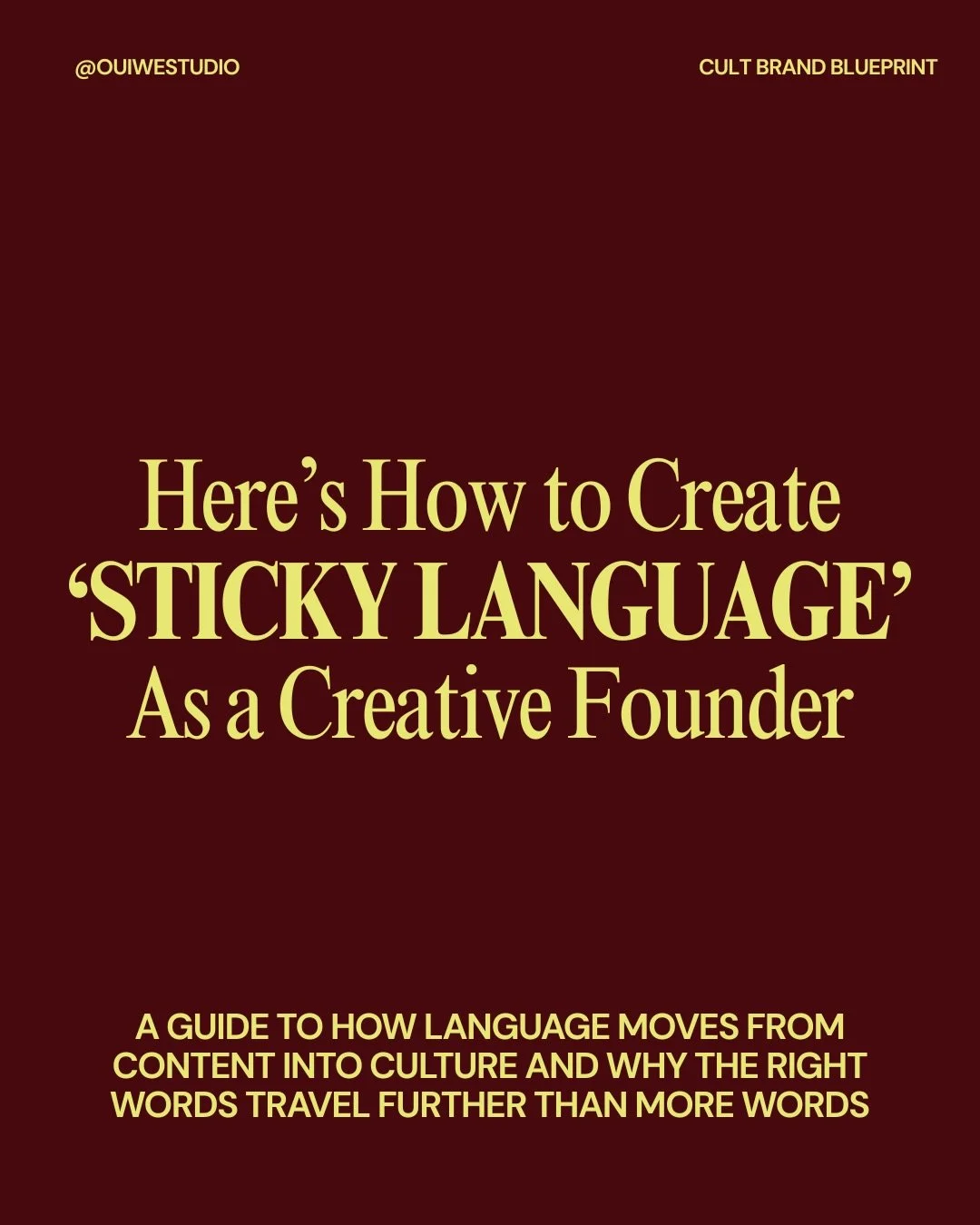 Swipe for the 3 questions to ask yourself to get really good at creating sticky language. And if you want our help follow + comment &ldquo;LANGUAGE&rdquo; and we&rsquo;ll send over our quick language guide.

Language doesn&rsquo;t stay in content any