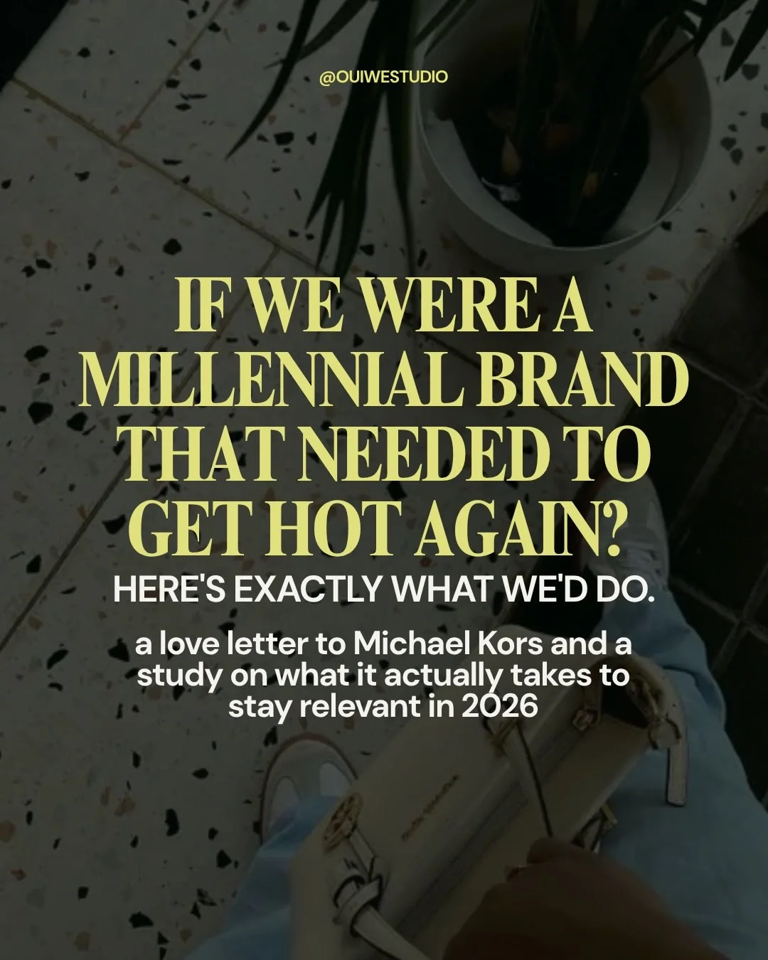 Instagram launched its very first official ad in November 2013, featuring a gold Michael Kors watch surrounded by macarons and a cup of tea. My how things have changed.

Consider this our love letter to MK and our take on how we&rsquo;d bring being a