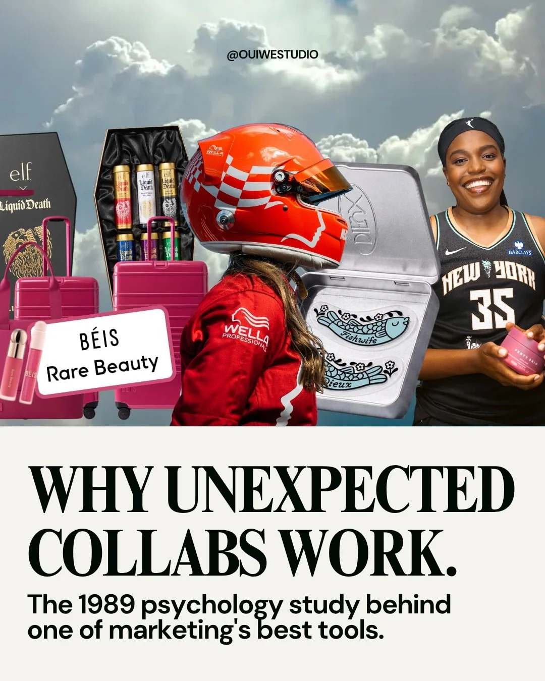 Solving a puzzle feels good to our brains, so when we see a weird collab we give the products involved a subconscious credit for bending our minds a bit.

It&rsquo;s why an odd pairing is so intriguing: your brain wants to work out why the two belong