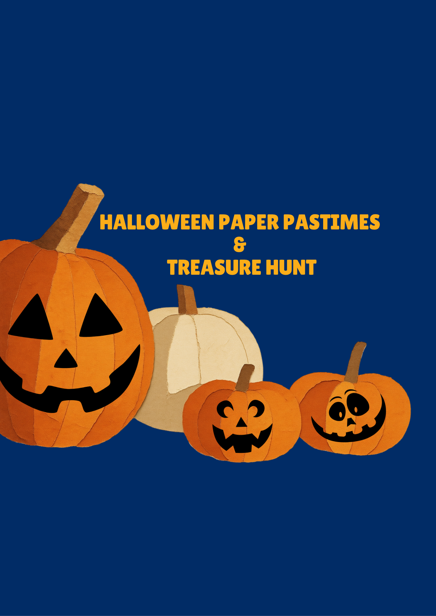 Halloween Paper Pastimes & Treasure Hunt