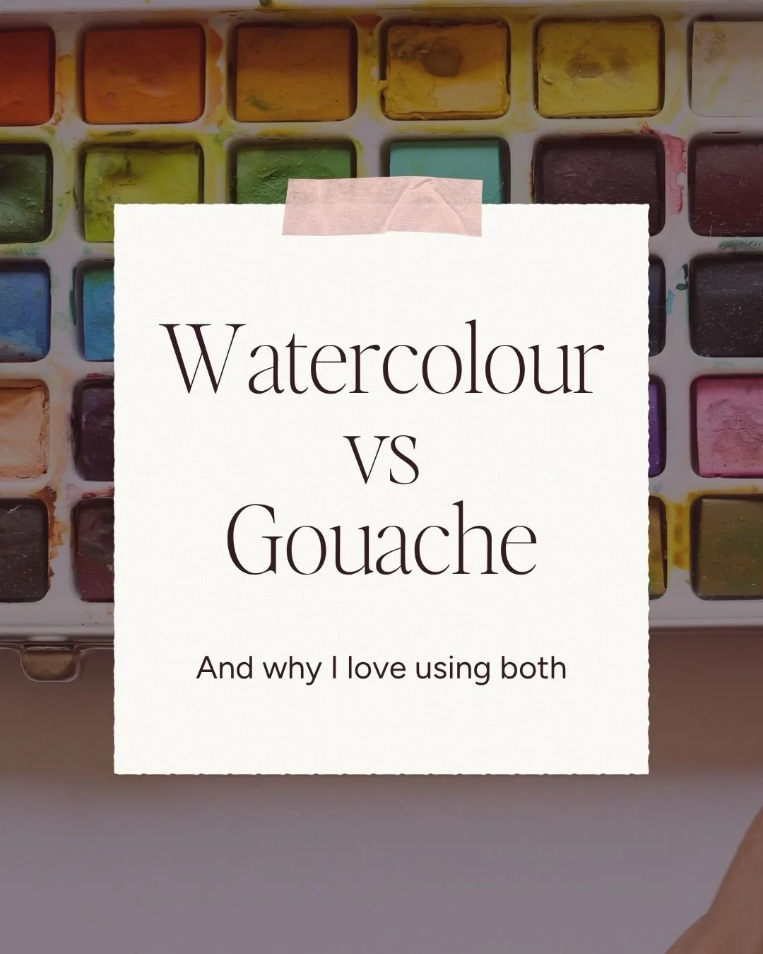 Watercolour Vs Gouache&hellip;.let me share my thoughts about both! Curious to know if you have a preference?✨ 🎨