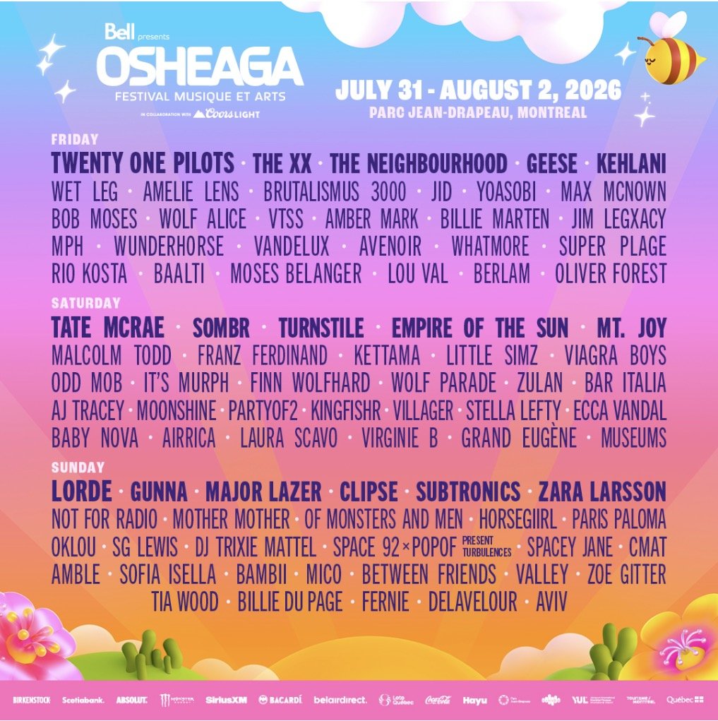 MUSEUMS TO pLAY OSHEAGA 2026