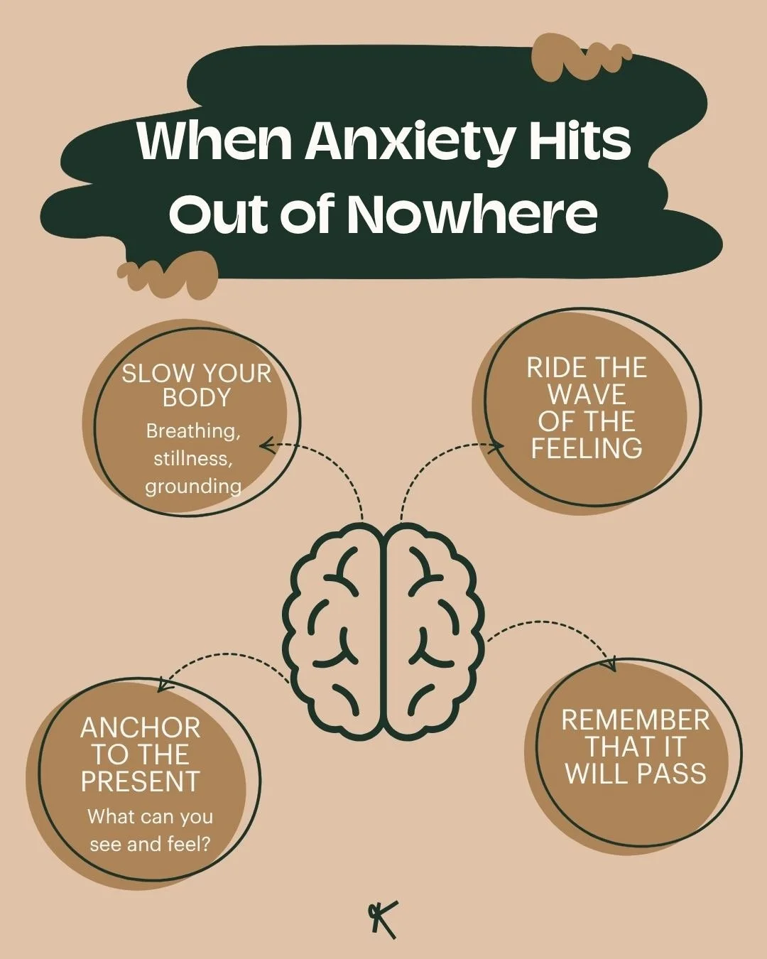 Anxiety always seems to hit at the most inconvenient times. And when it does, it is easy to spiral or try to make it go away immediately.

But even when anxiety makes everything feel urgent, there is often still a moment to pause. The next time anxie