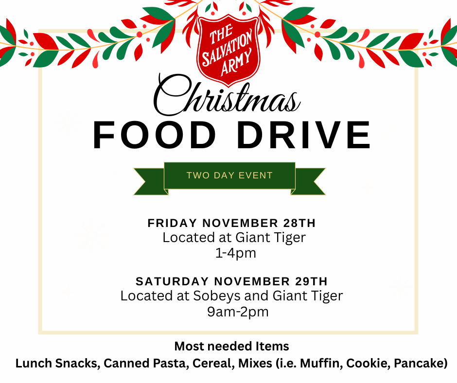 Stratford Christmas Food Drive