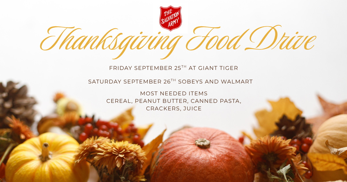Stratford Thanksgiving Food Drives