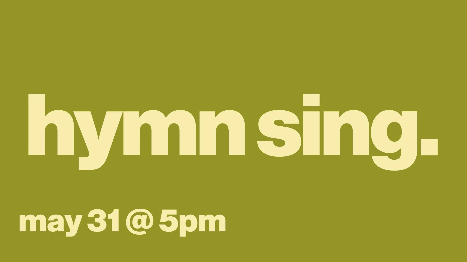 Hymn Sing Worship Night