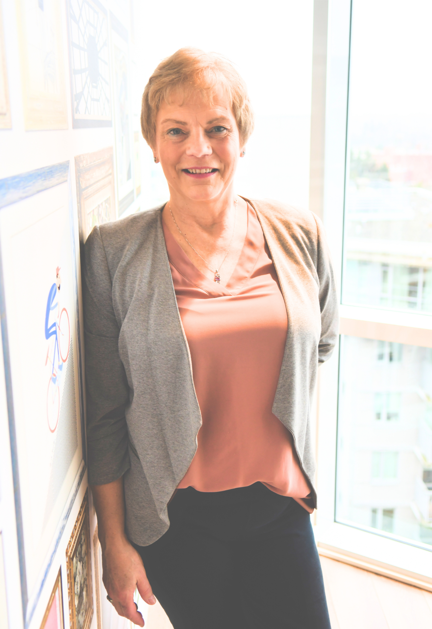 Connie Jorsvik, founder of PatientPathways.ca, smiling and in good health today.