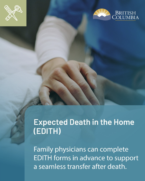 Expected Death in the Home (EDITH) form BC, Canada
