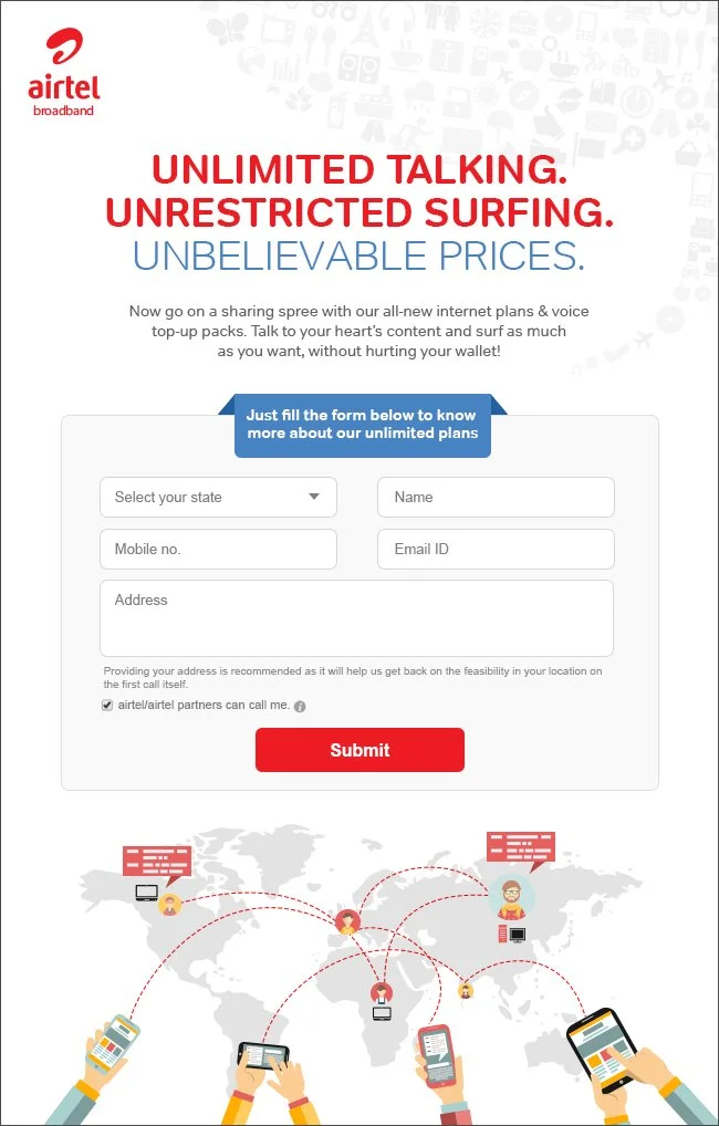 Created for Airtel - India’s largest telecom company.