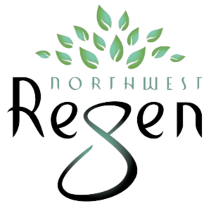 A logo with green leaves forming a tree shape above the text 'BioHealth' and a stylized DNA strand underneath.