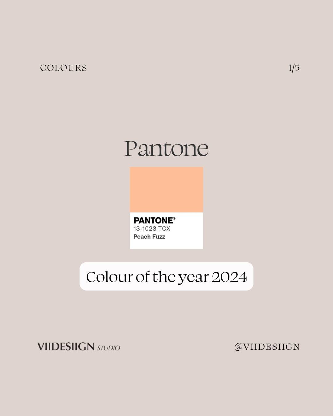 PANTONE 13-1023 Peach Fuzz is more than just a colour 🎨

It's a feeling, a desire to nurture ourselves and others✨
This velvety, gentle peach tone embodies an all-embracing spirit that enriches mind, body, and soul.

Save to implement later
&amp; Co