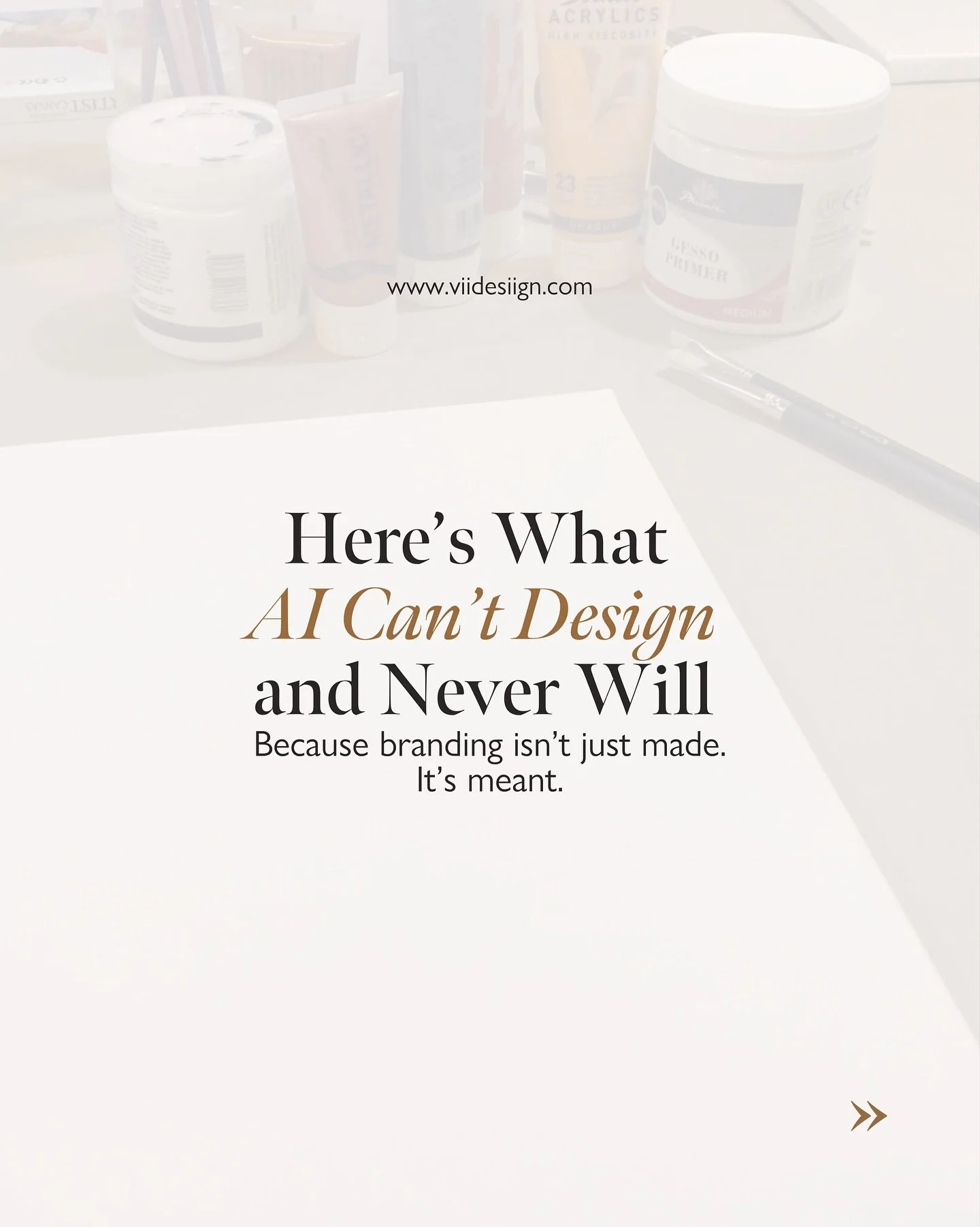 AI can mimic a look.

But it can&rsquo;t match a legacy.

But what it can&rsquo;t do and never will  is translate the soul of your story into a brand identity that moves people.

Because luxury is never accidental.

It&rsquo;s felt. It&rsquo;s intent