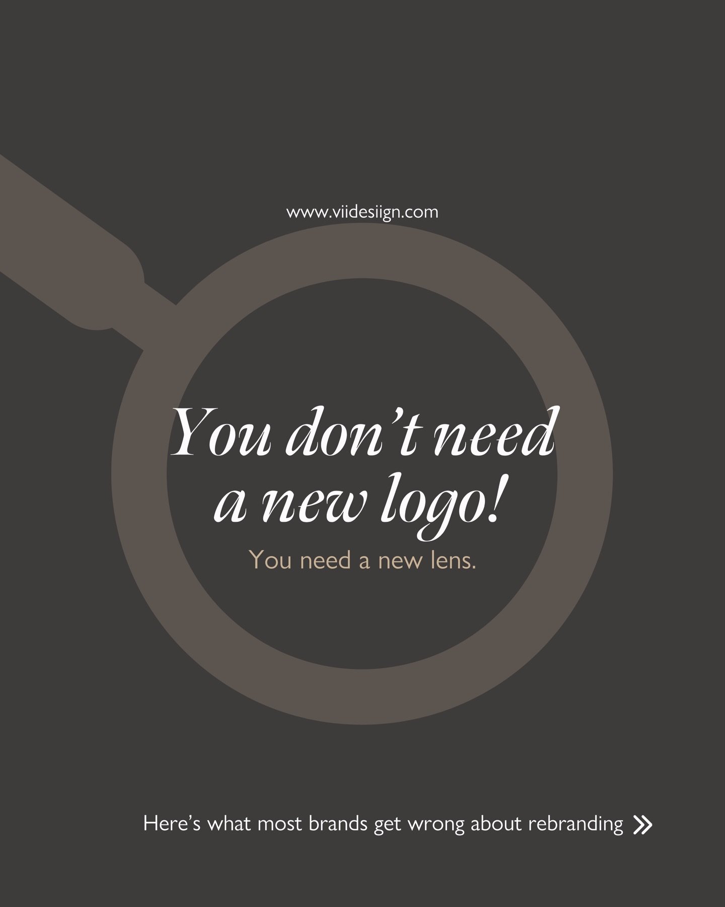 Not every brand needs a rebrand but&hellip;
 every brand needs clarity.

You can update your logo&hellip; change your font&hellip; switch your colours but if the strategy behind it is missing?
It won&rsquo;t feel right and worse, it won&rsquo;t conve