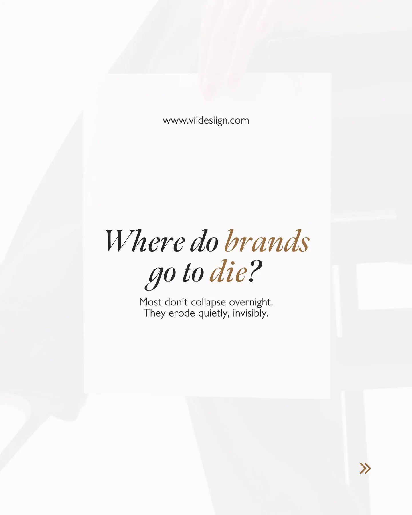 Brands rarely collapse. They fade.
And it&rsquo;s not usually because of one big mistake, but the slow erosion caused by small, misaligned decisions.

You won&rsquo;t notice it at first. A new design style here or a message tweak there or an offer th